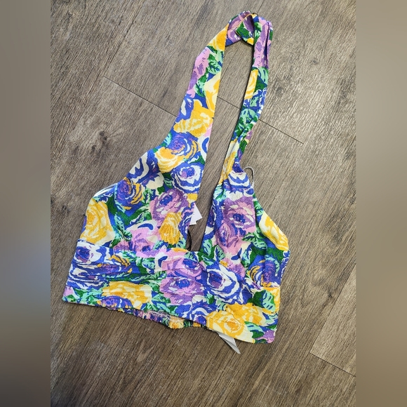 ⭐ $5 ⭐ NWT Zara Floral Printed Crop Top Size Small - Picture 2 of 6